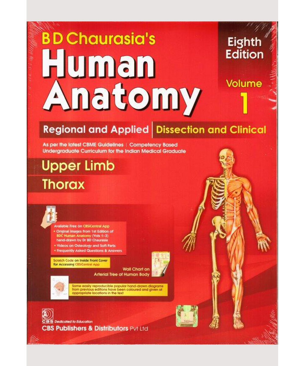 Human Anatomy Volume 1 Bdchaurasia Md Gunasena
